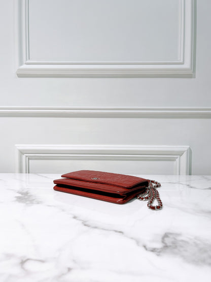 CHANEL WOC, Red/Gold