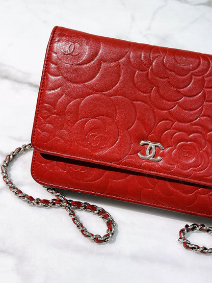 CHANEL WOC, Red/Gold