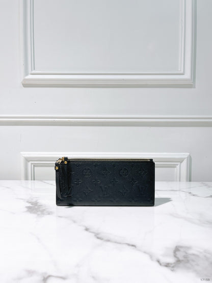 LV ZIP WALLET, Black/Gold