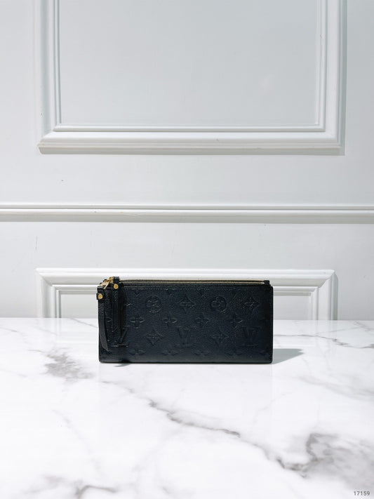 LV ZIP WALLET, Black/Gold