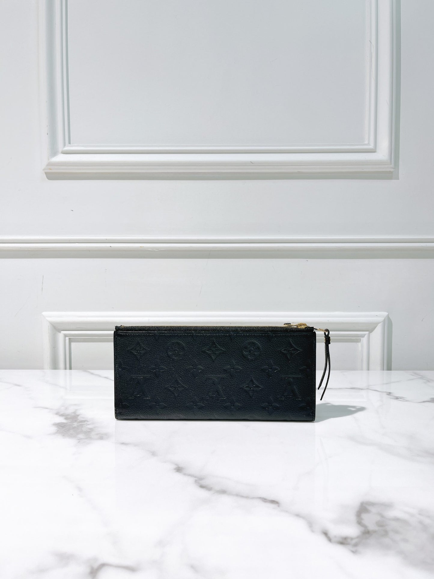 LV ZIP WALLET, Black/Gold