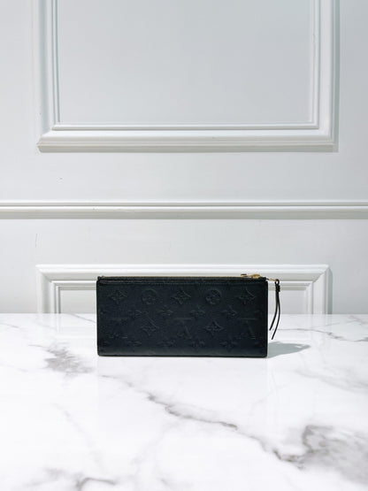 LV ZIP WALLET, Black/Gold