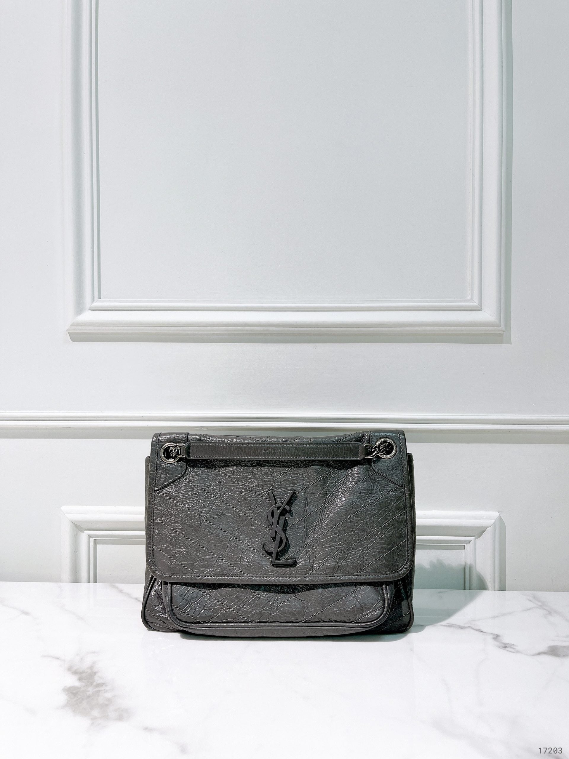 YSL NIKI MEDIUM, Grey