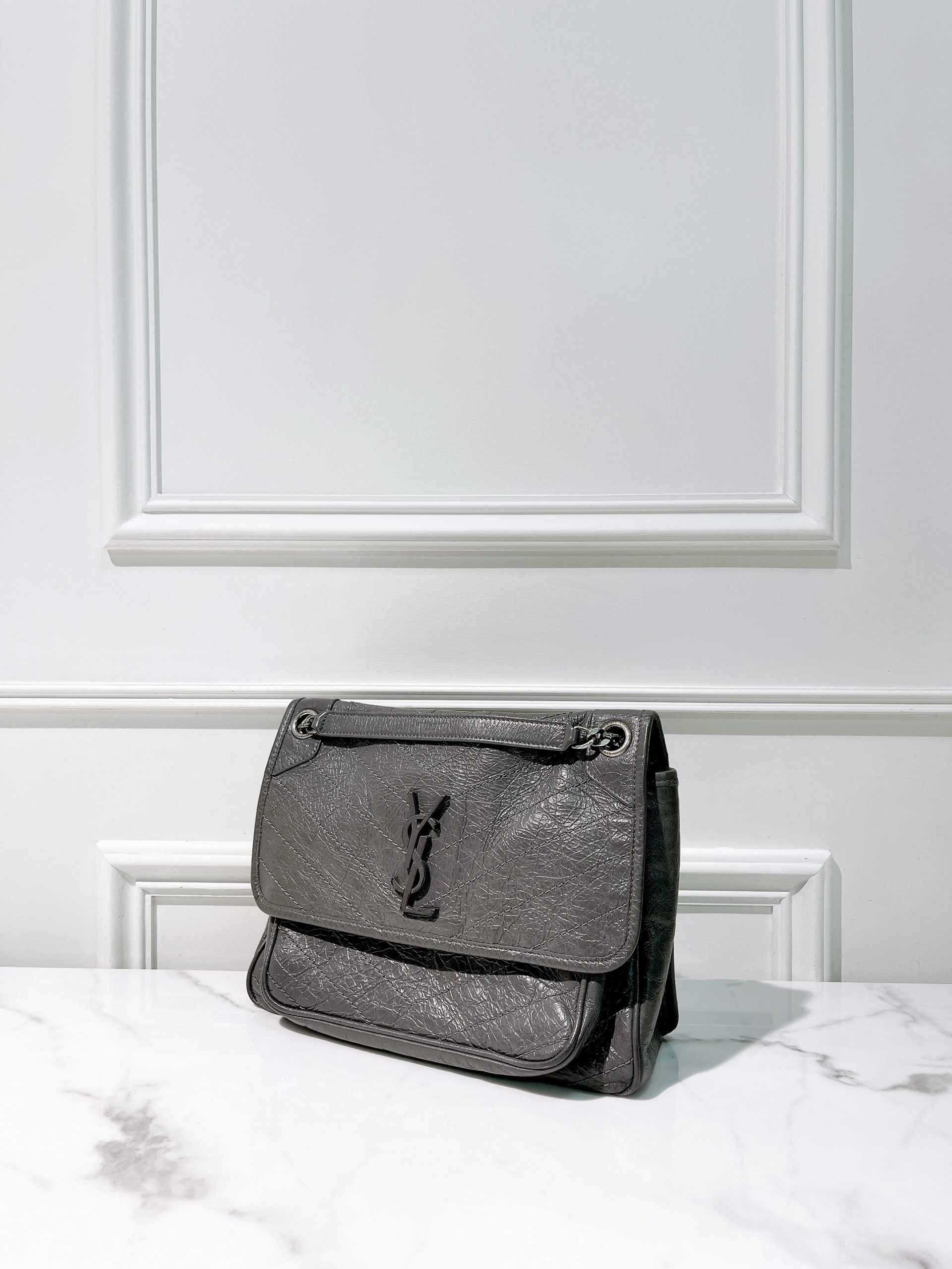 YSL NIKI MEDIUM, Grey