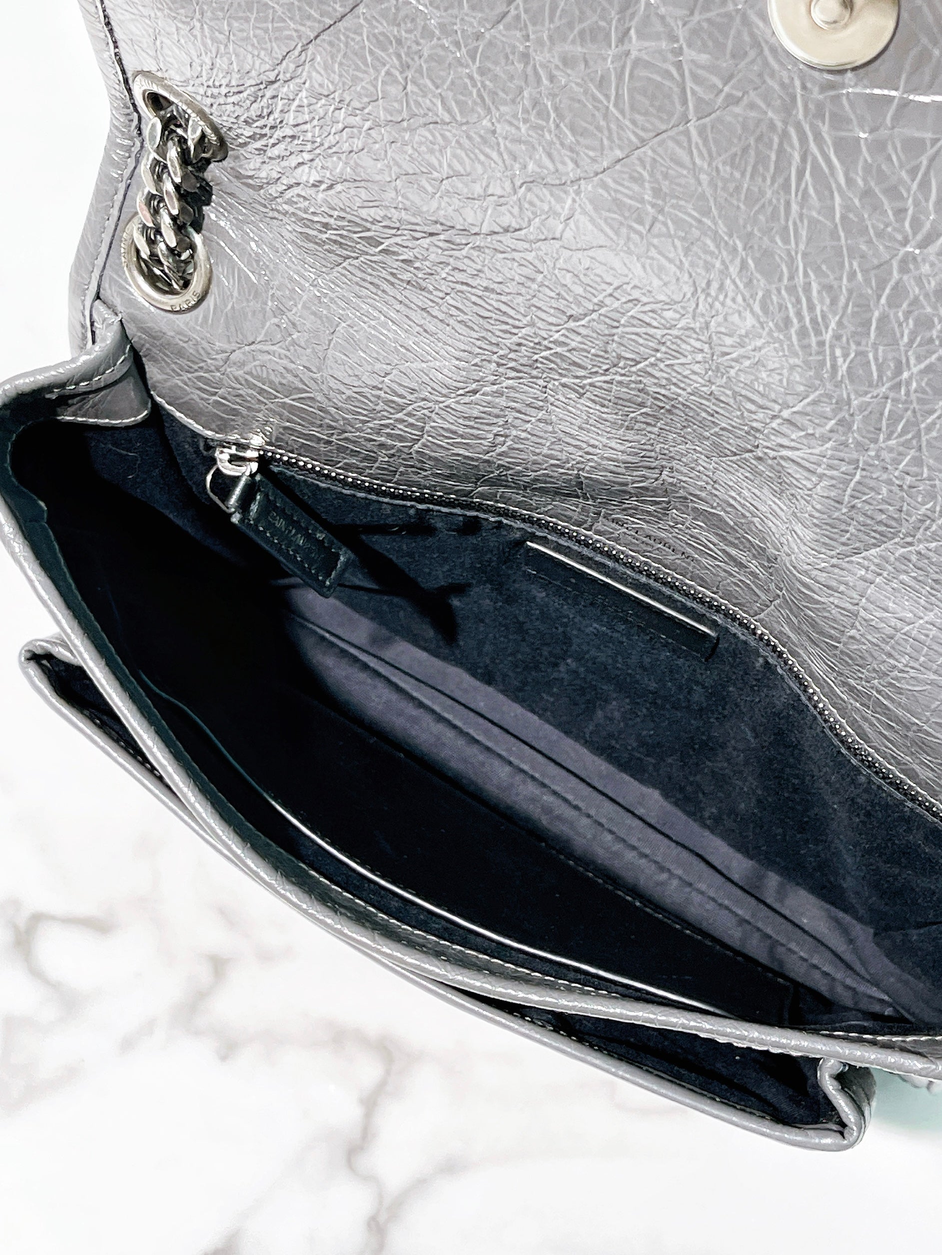 YSL NIKI MEDIUM, Grey