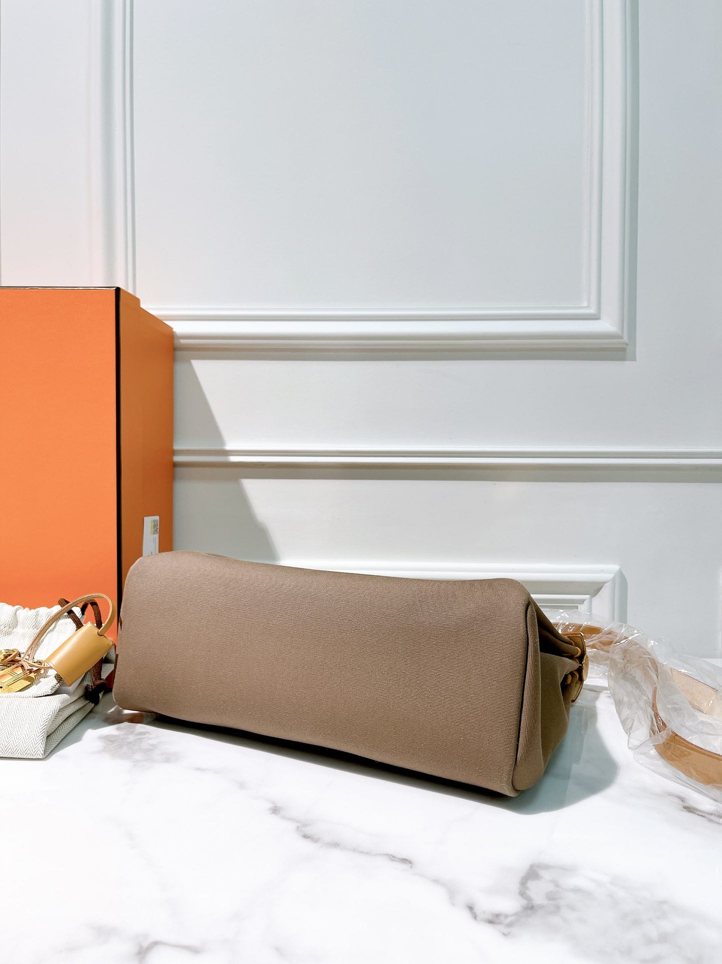 HERMES HERBAG 31, Etoupe/Dune/Naturel Sable/Gold