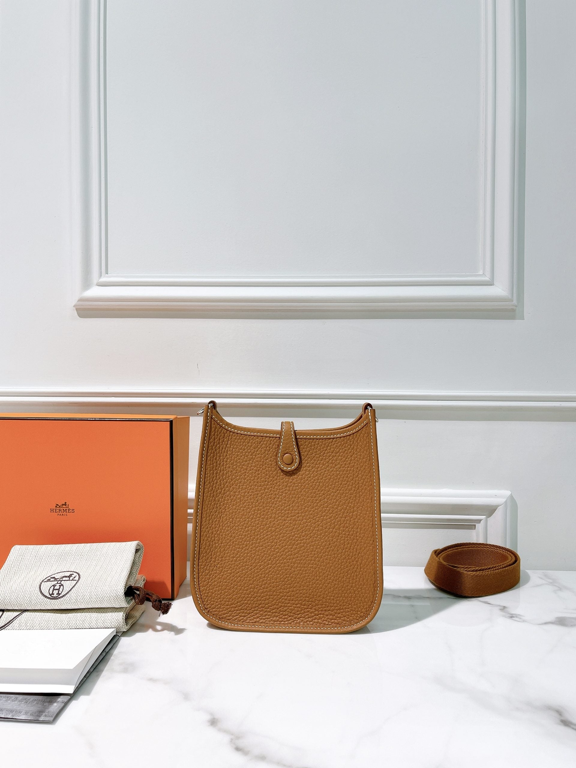 HERMES MINI EVELYNE, Gold/Silver