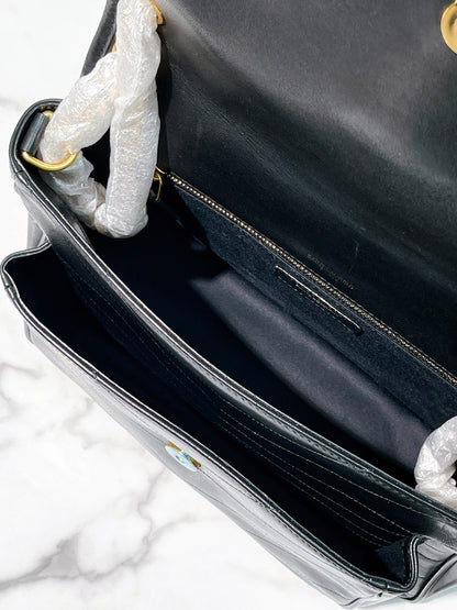 YSL NIKI MEDIUM, Black/Gold