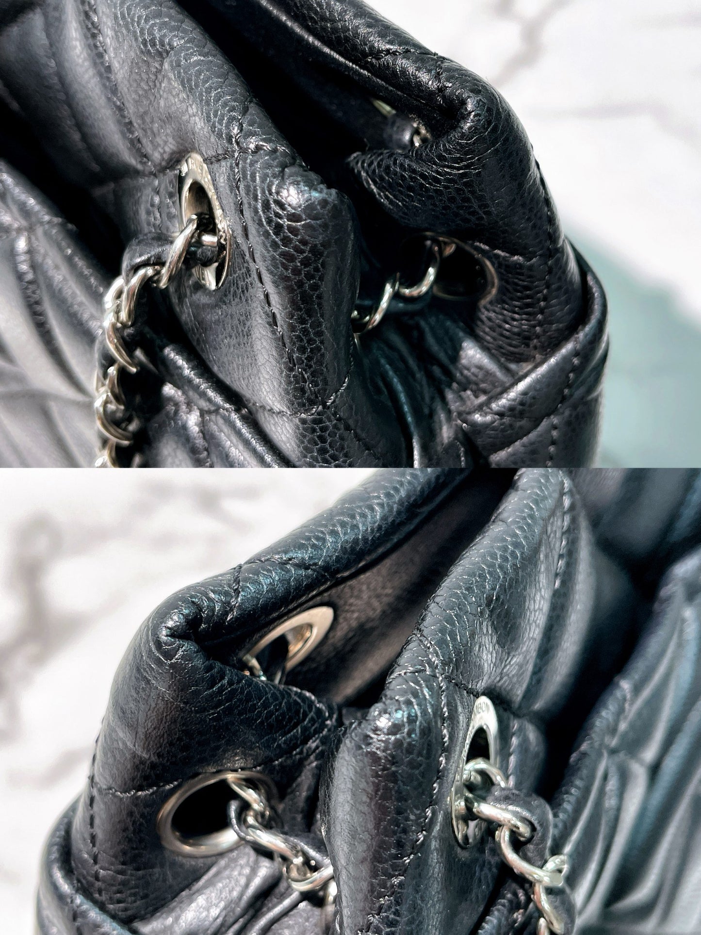 CHANEL TOTE, Black/Silver