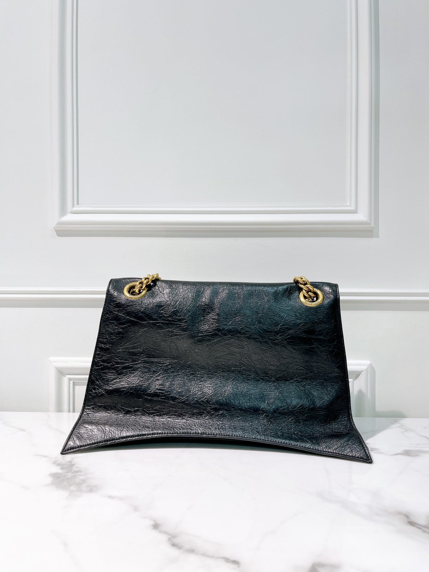 BALENCIAGA CRUSH LARGE, Black/Gold