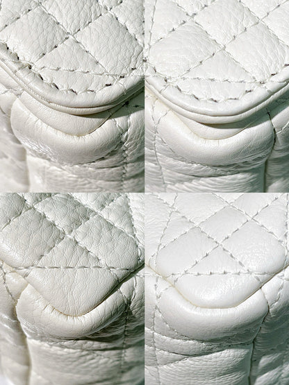 DIOR MEDIUM DIOR CARO BAG, White/Gold