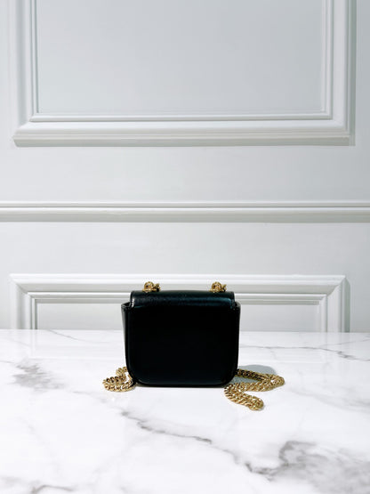 CELINE MINI CHAIN CLAUDE, Black/Gold