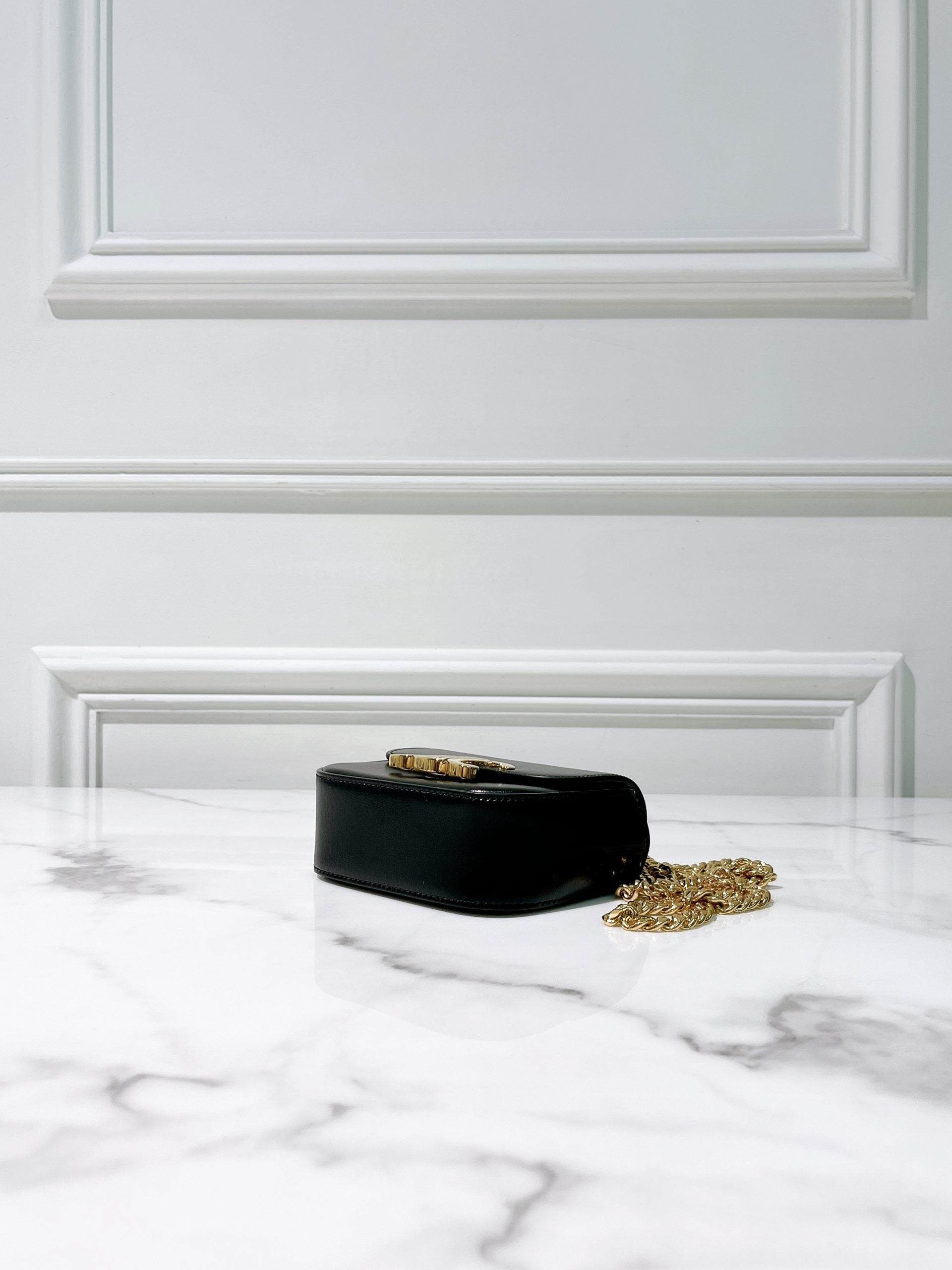 CELINE MINI CHAIN CLAUDE, Black/Gold