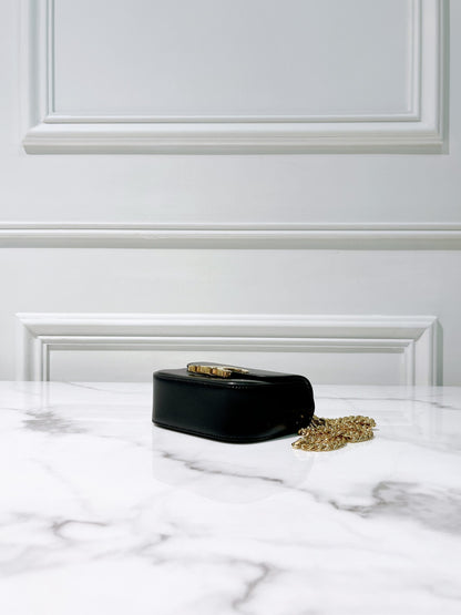 CELINE MINI CHAIN CLAUDE, Black/Gold