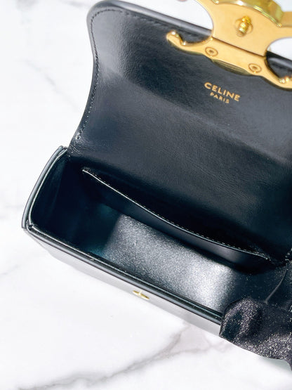 CELINE MINI CHAIN CLAUDE, Black/Gold