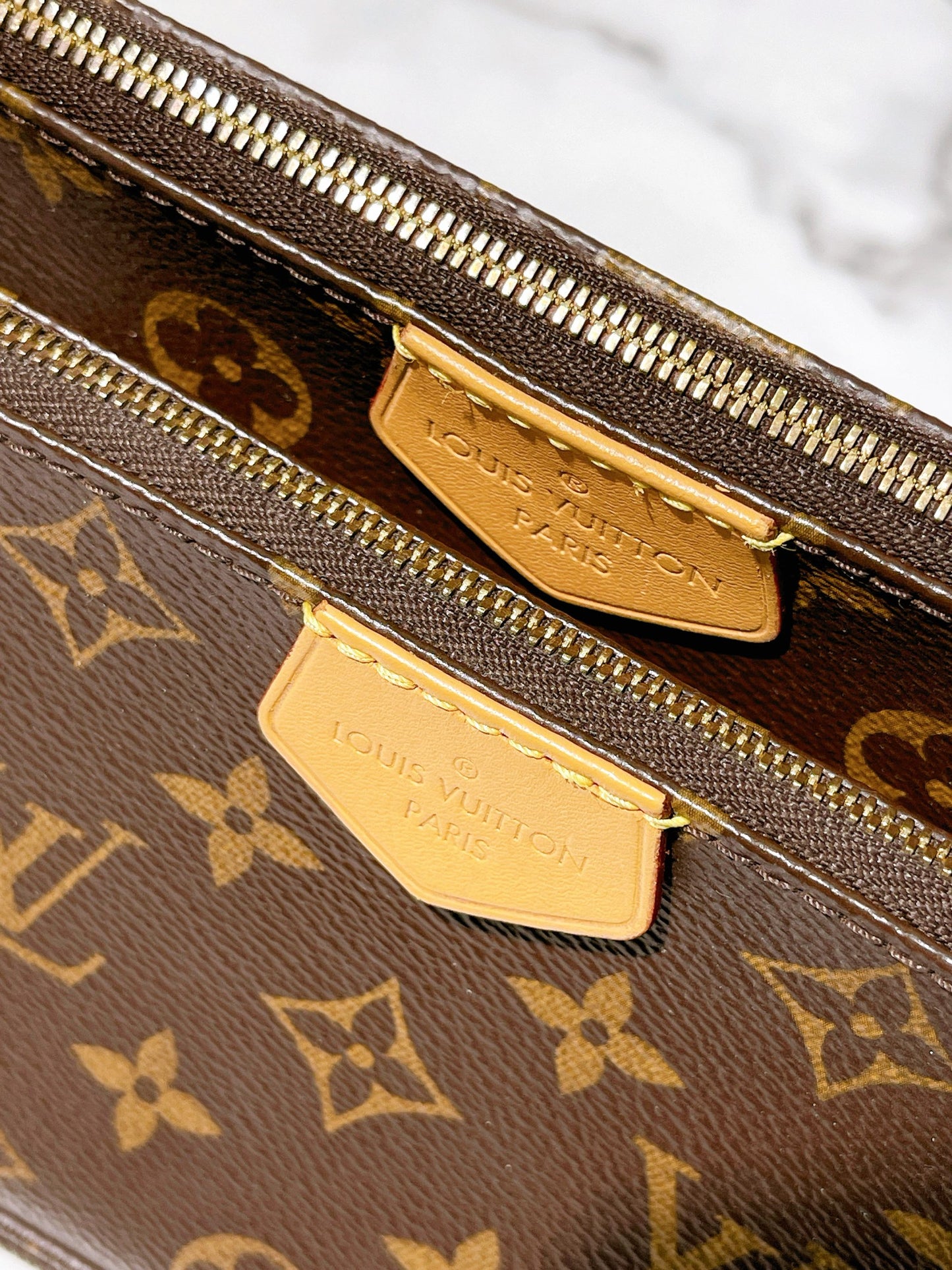 LV MUILTI POCHETTE ACCESSOIRES, Monogram/Khaki