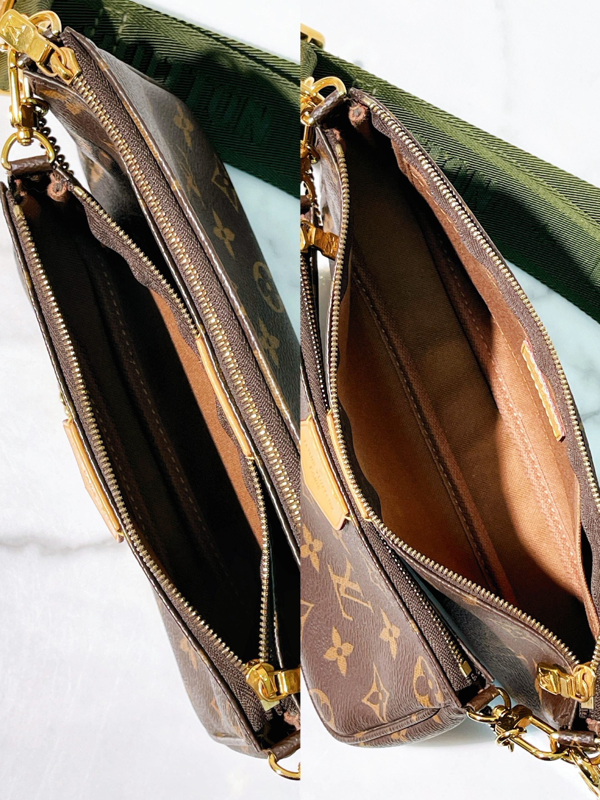 LV MUILTI POCHETTE ACCESSOIRES, Monogram/Khaki