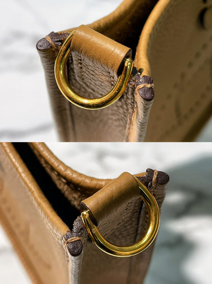 HERMES MINI EVELYNE, Biscuit/Gold