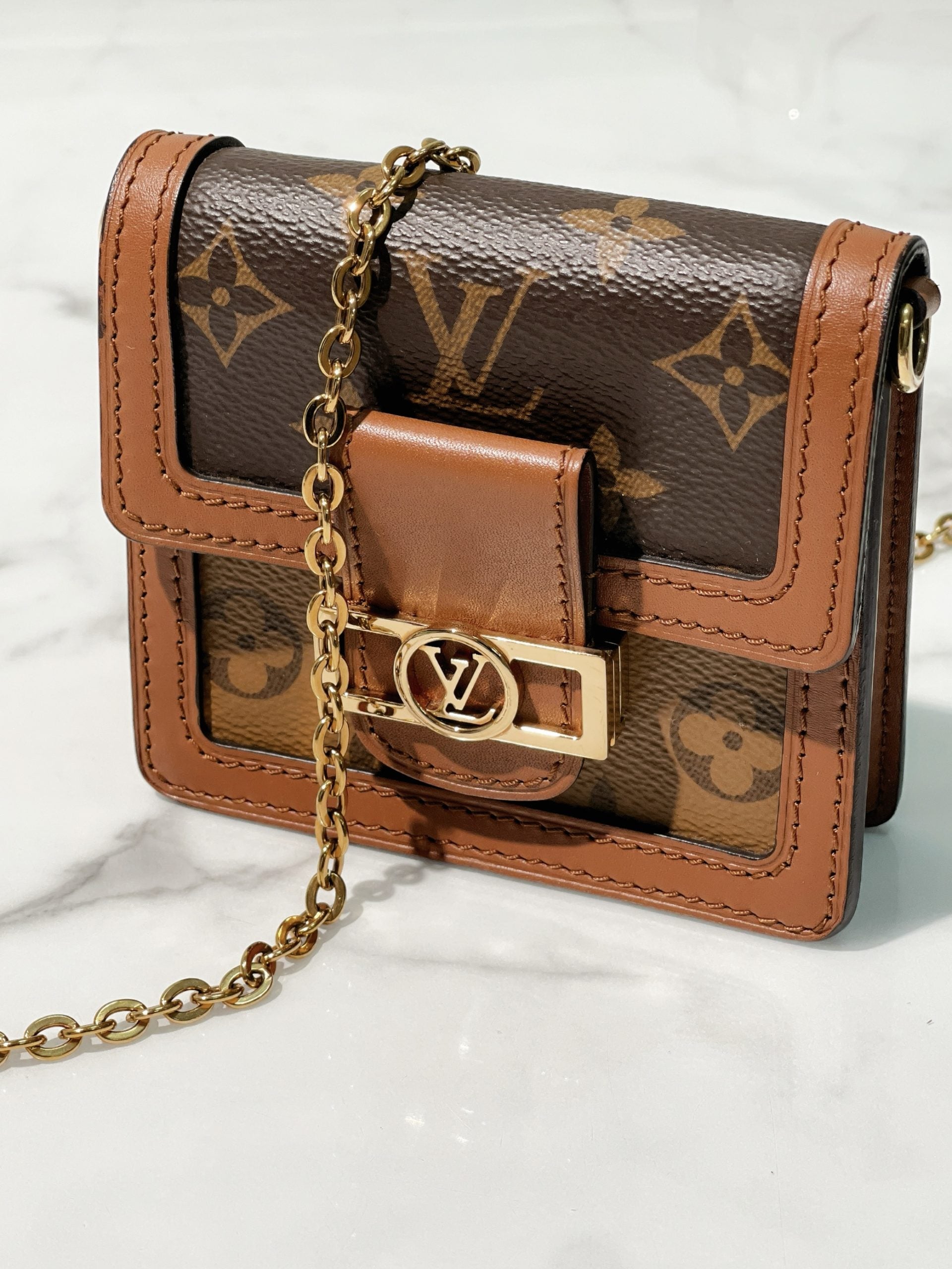 LV DAUPHINE BB CHAIN BELT BAG, Monogram