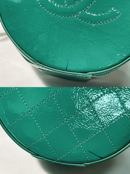 CHANEL ROUND BAG, Green/Silver