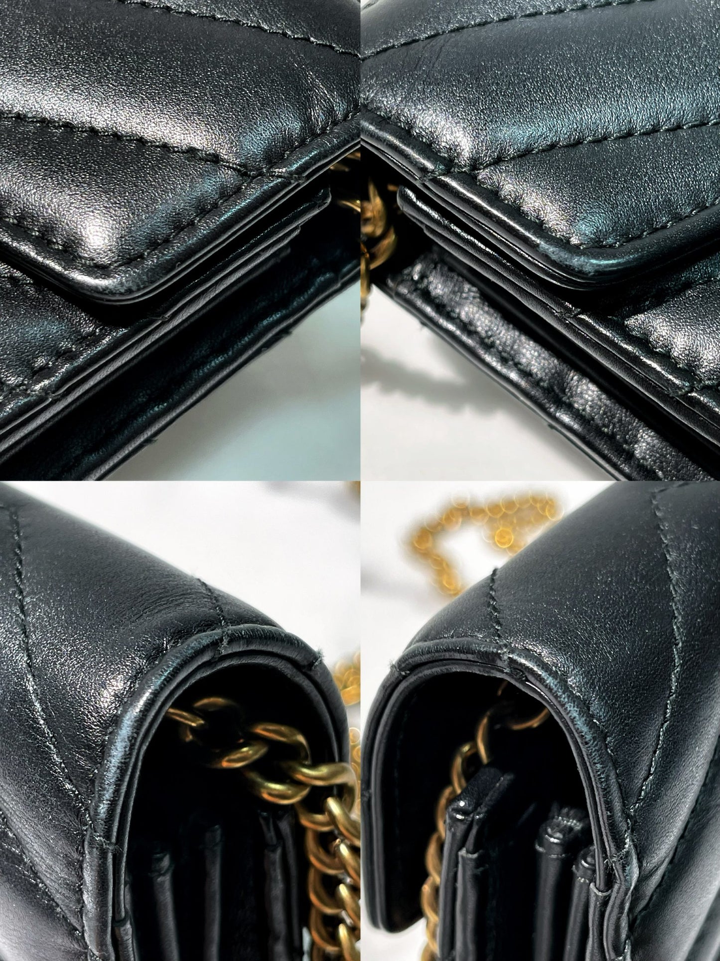 GUCCI MARMONT WOC, Black/Gold