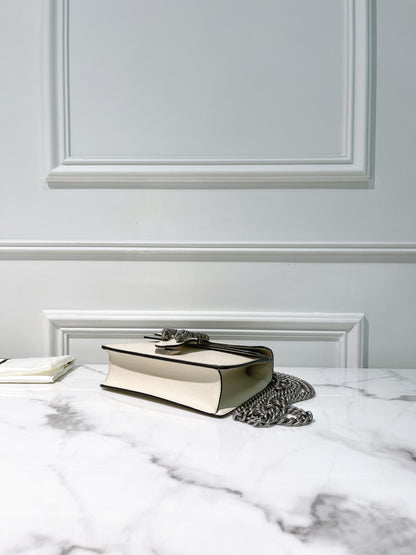 GUCCI DIONYSUS SMALL, White/Silver