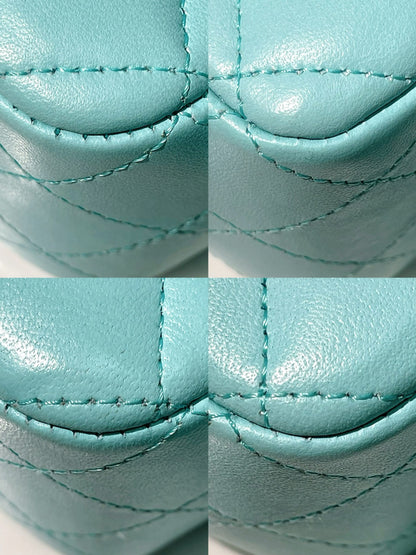 CHANEL MINI FLAP, Baby Blue/Silver