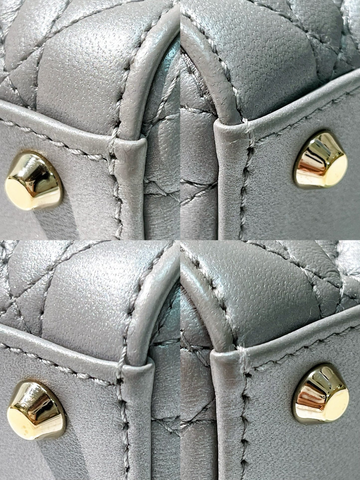 DIOR MINI LADY DIOR, Grey/Gold