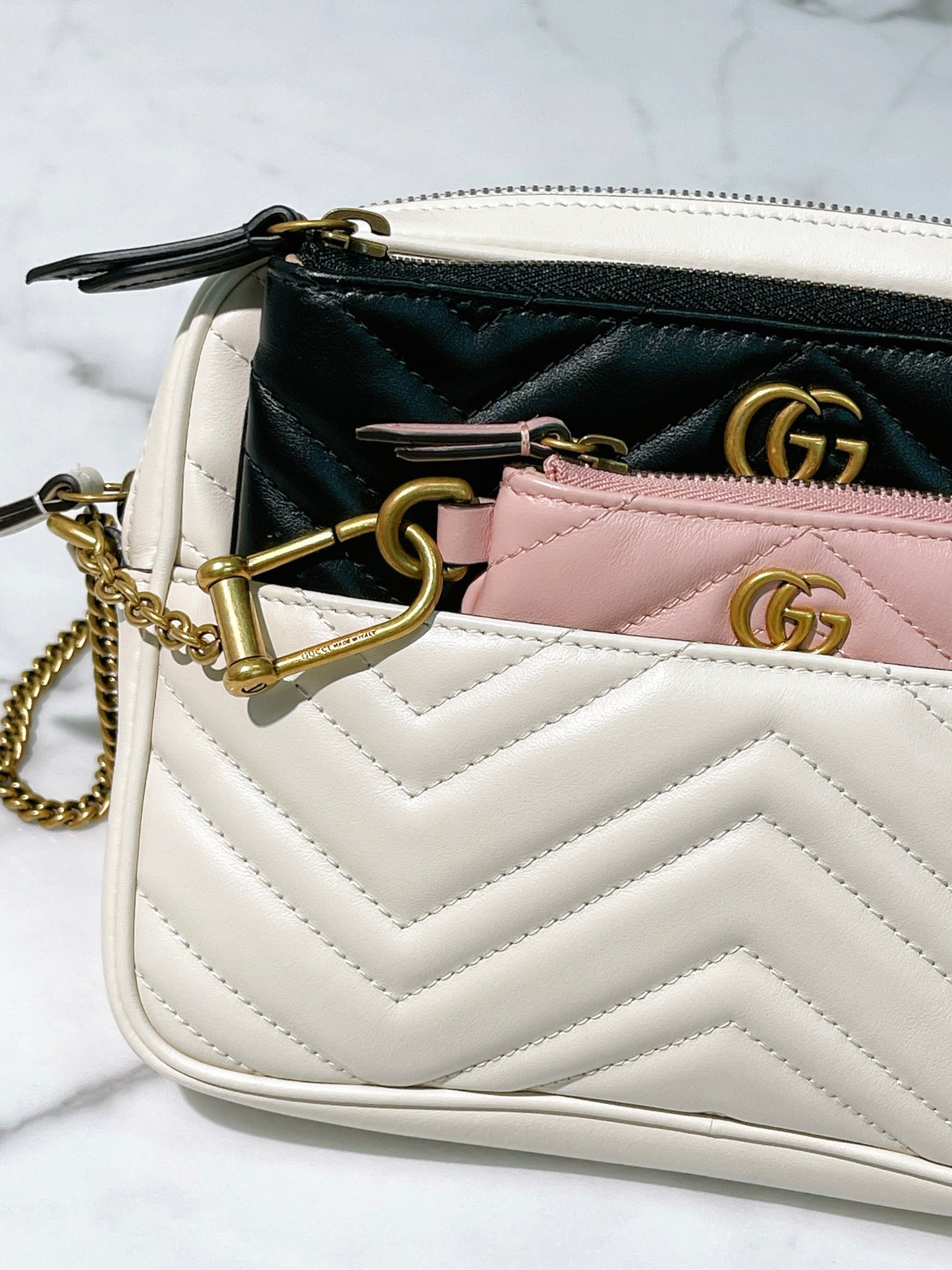 GUCCI MARMONT MULTI POCHETTE