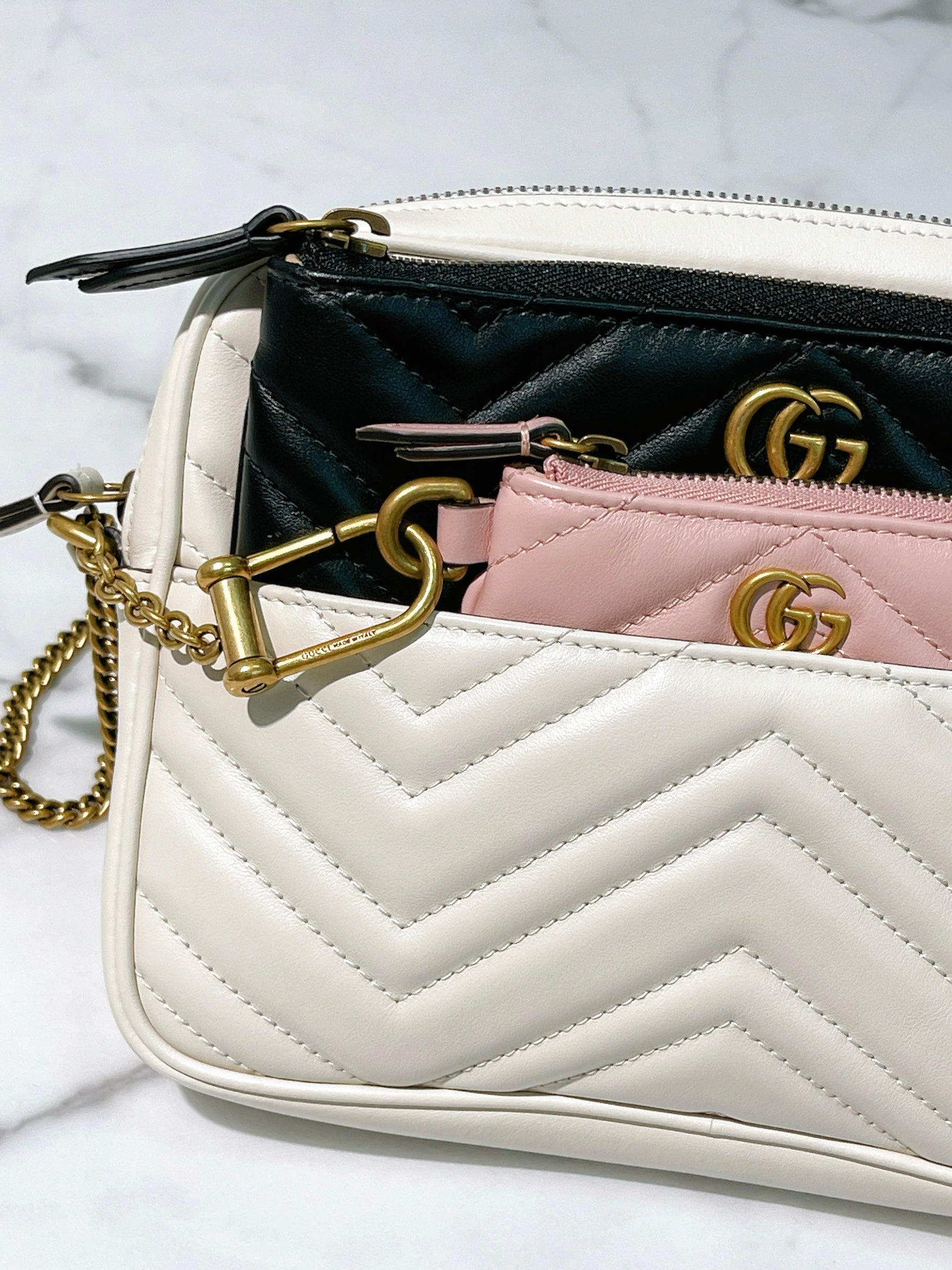 GUCCI MARMONT MULTI POCHETTE
