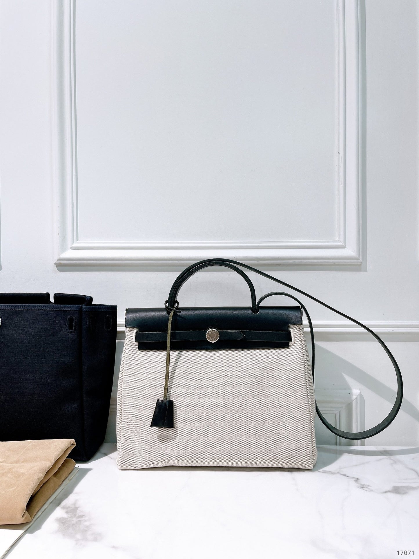 HERMES VINTAGE HERBAG 31, Double Bag