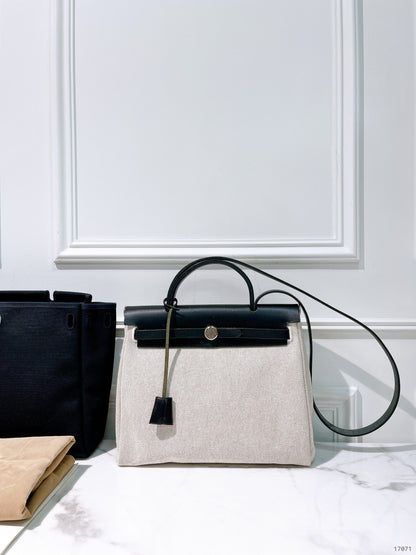 HERMES VINTAGE HERBAG 31, Double Bag