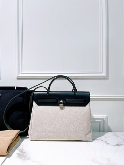 HERMES VINTAGE HERBAG 31, Double Bag