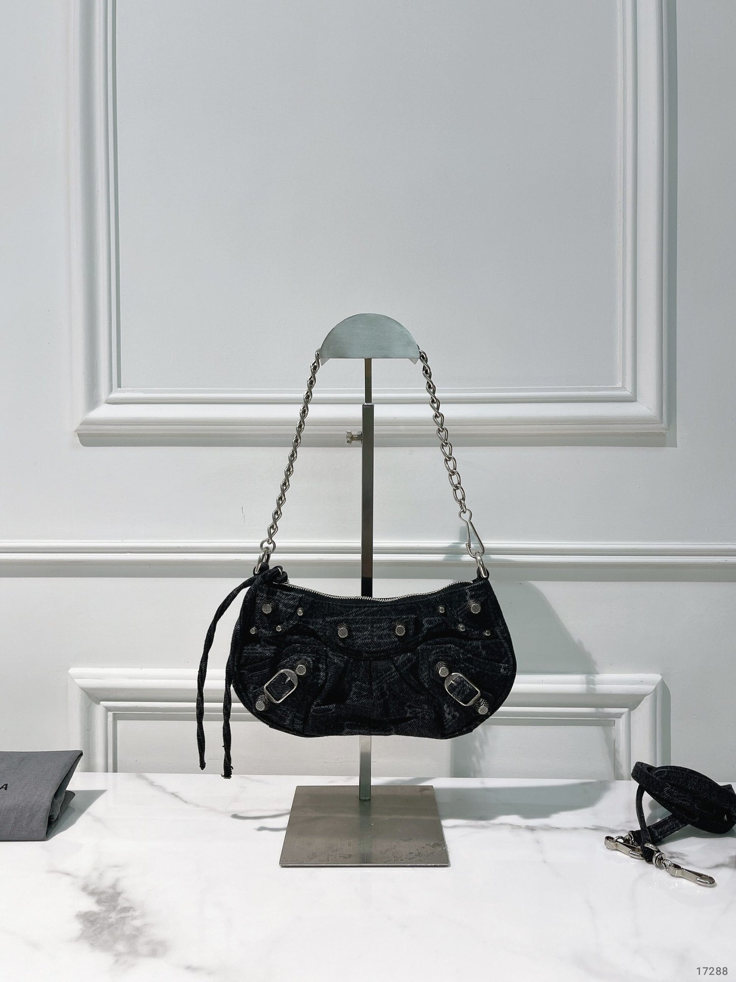 BALENCIAGA MINI LE CAGOLE, Denim