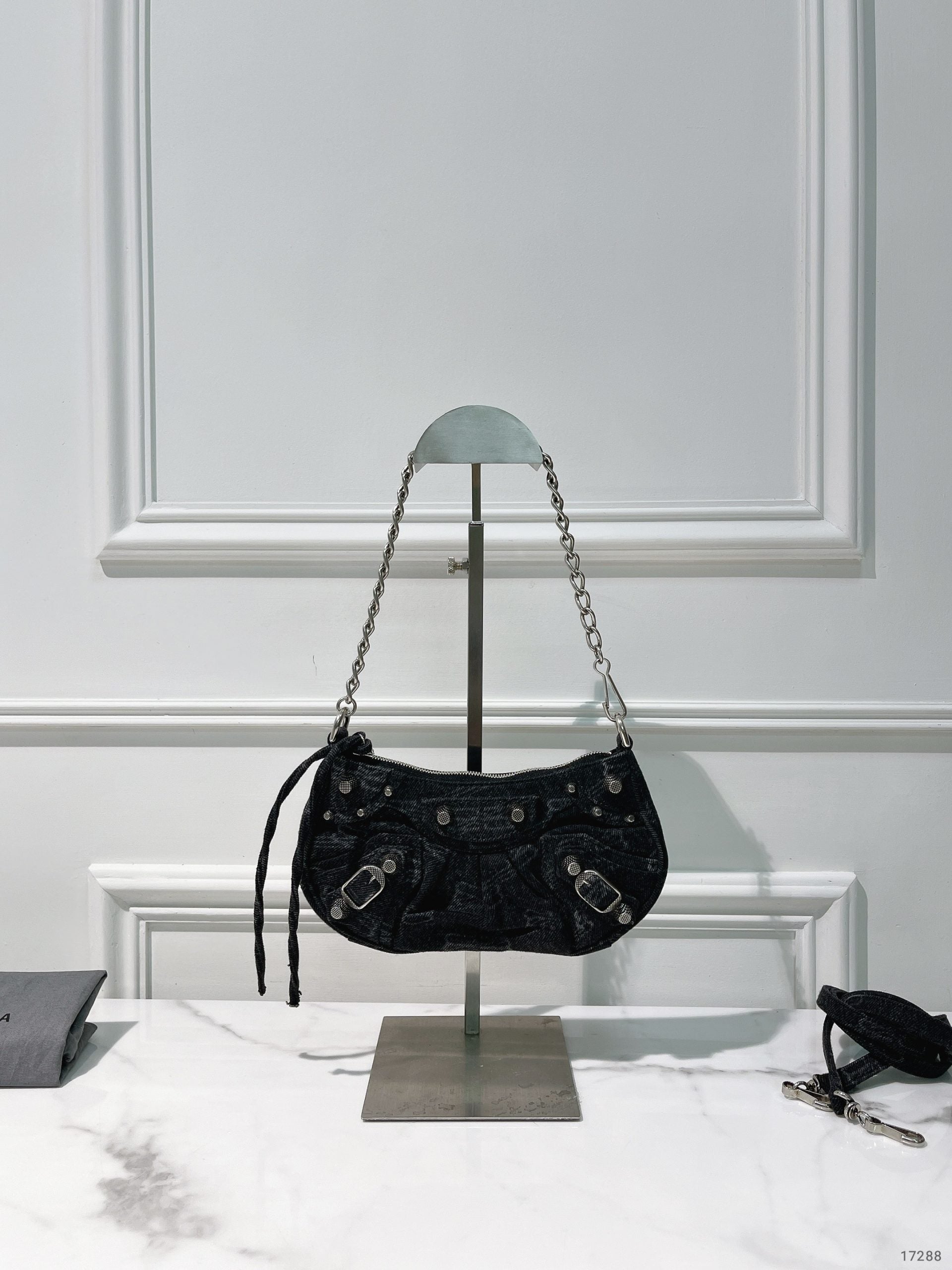 BALENCIAGA MINI LE CAGOLE, Denim