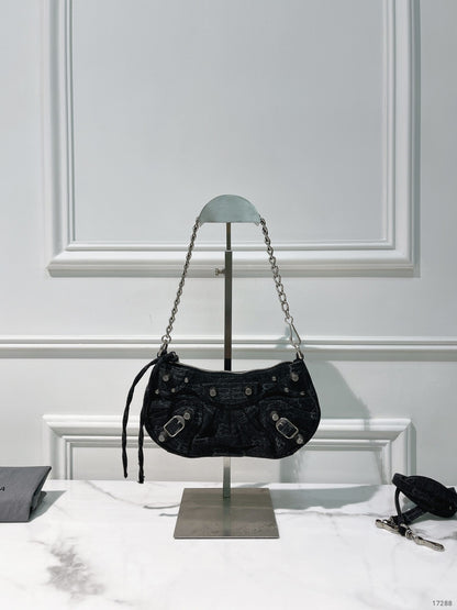 BALENCIAGA MINI LE CAGOLE, Denim