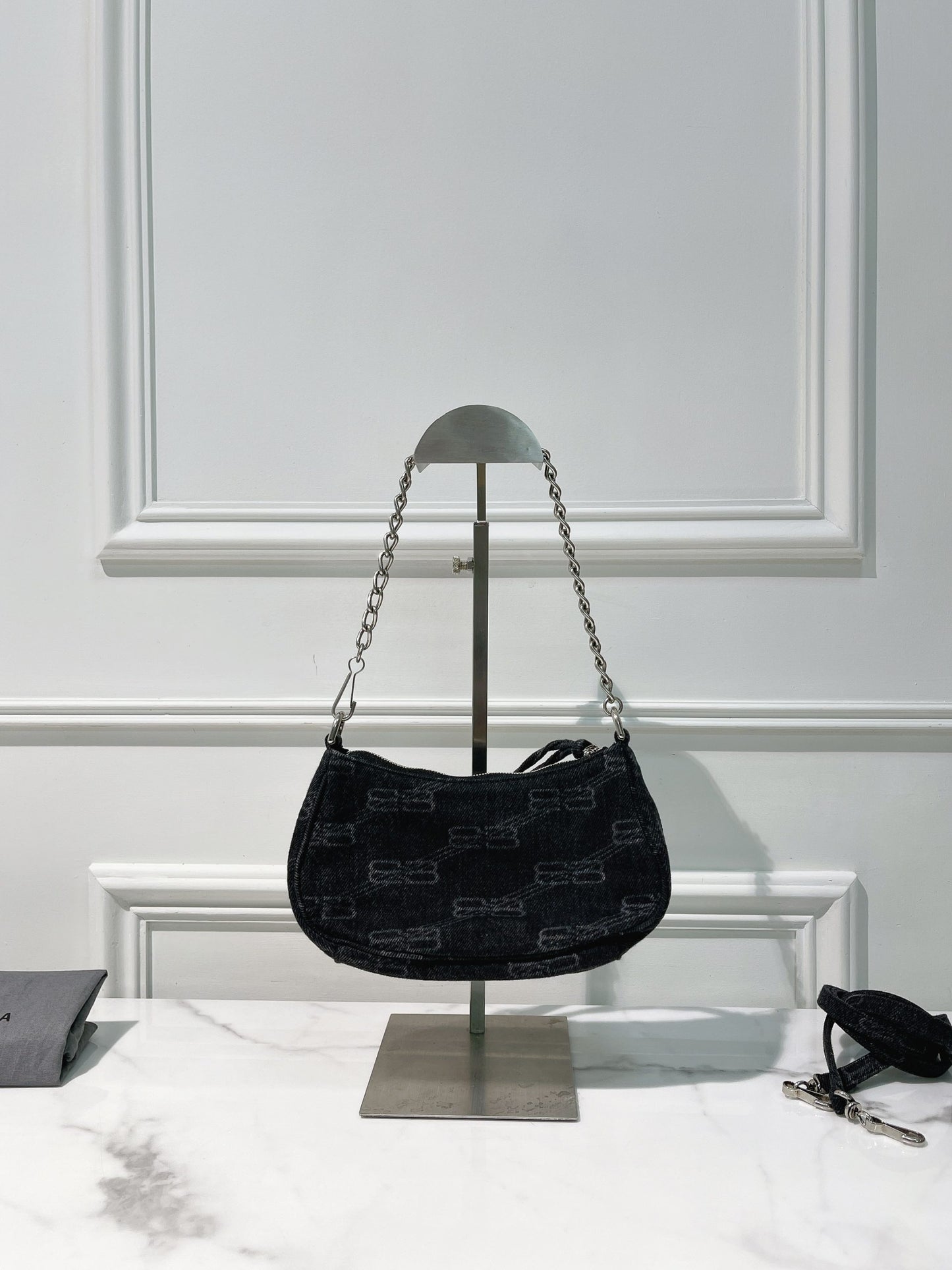 BALENCIAGA MINI LE CAGOLE, Denim