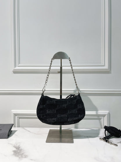 BALENCIAGA MINI LE CAGOLE, Denim