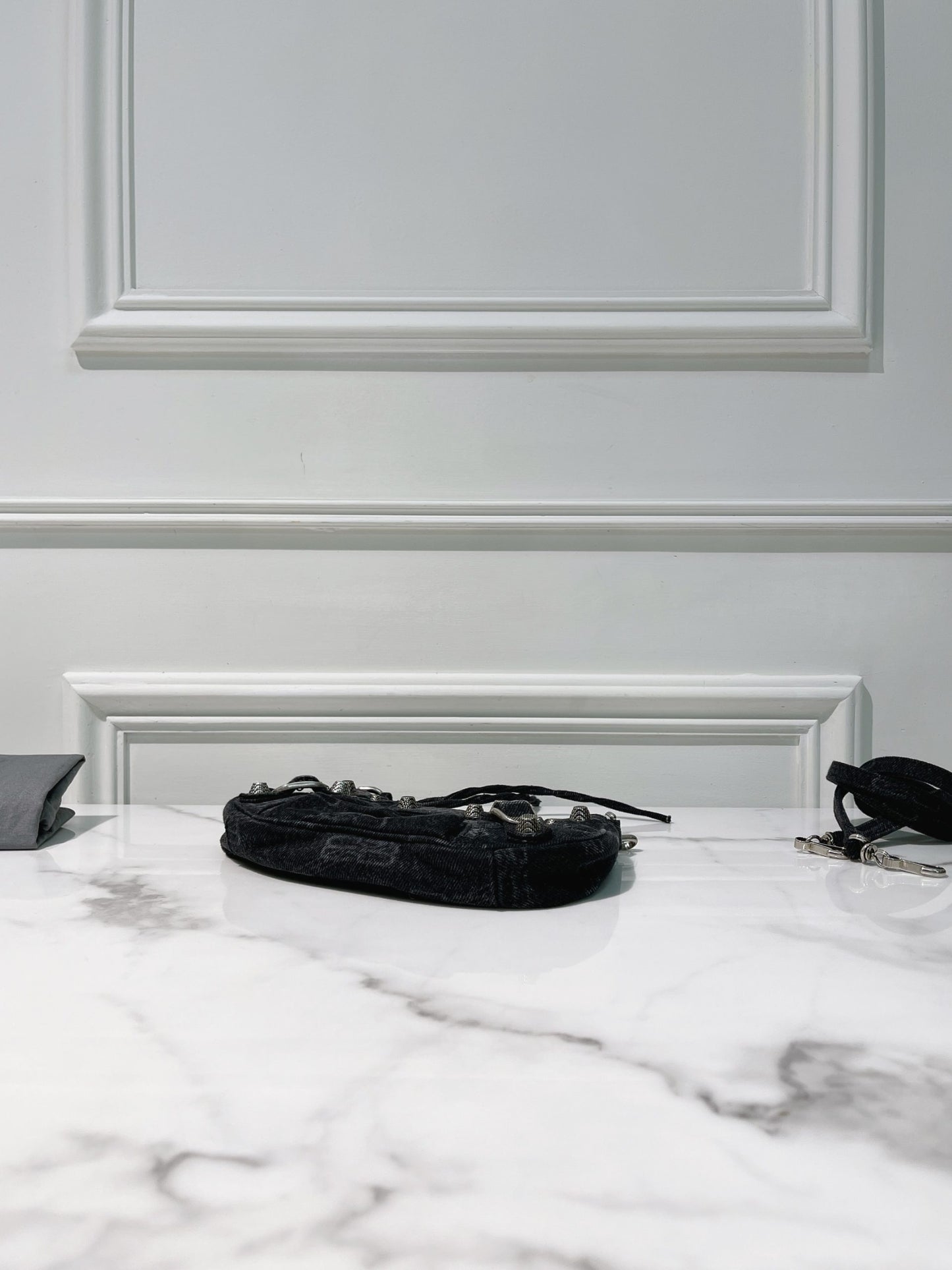 BALENCIAGA MINI LE CAGOLE, Denim