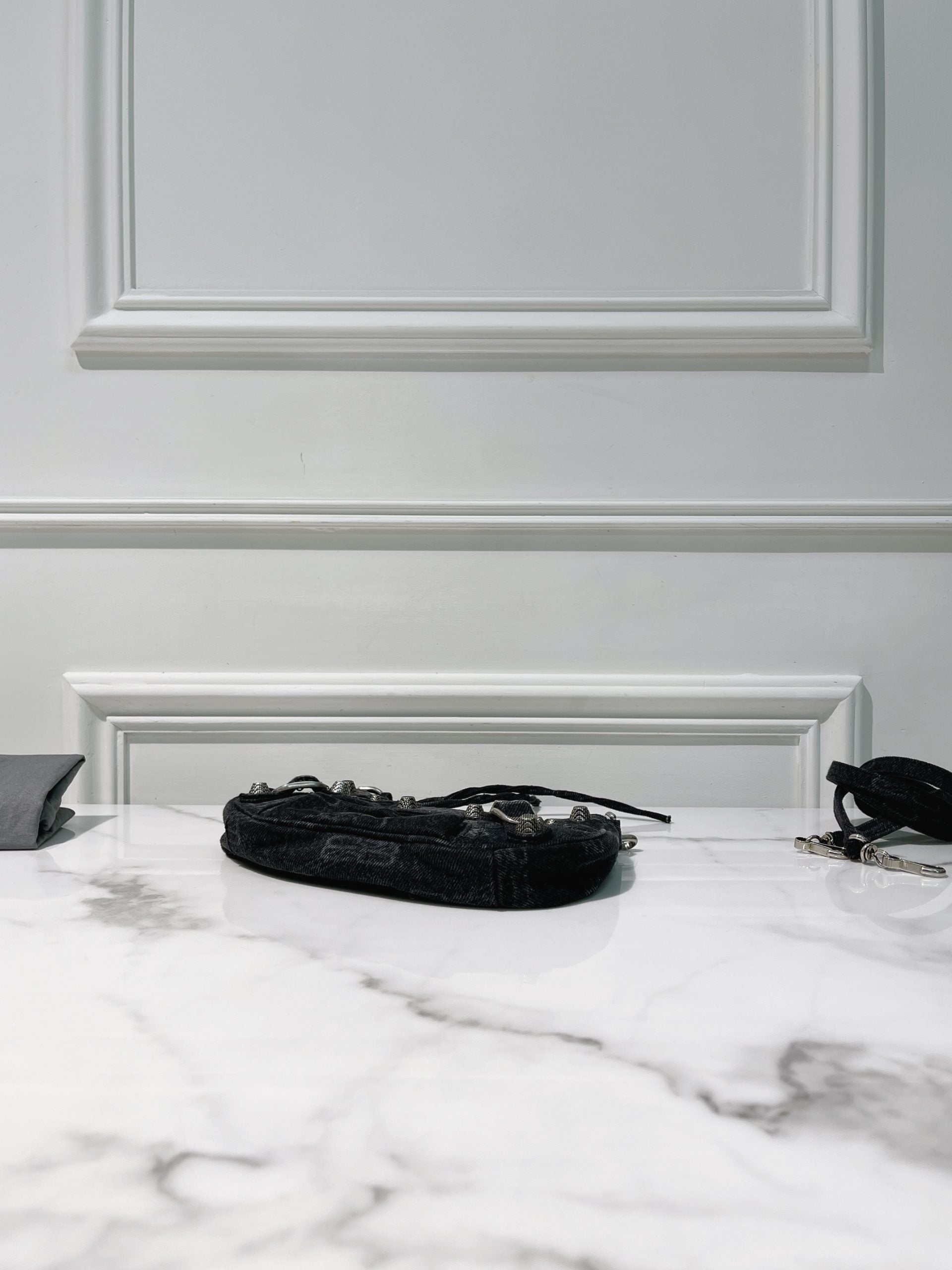 BALENCIAGA MINI LE CAGOLE, Denim