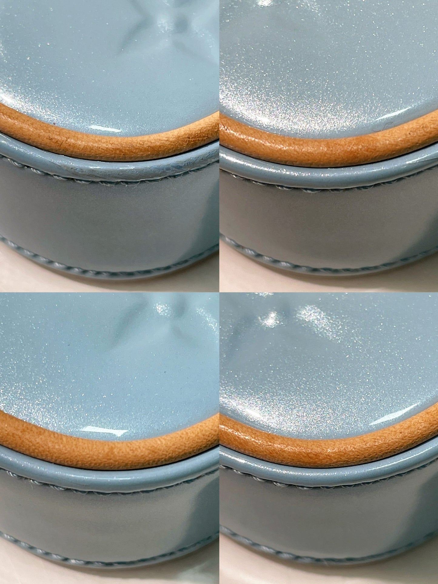 LV VALENTINES MINI POCHETTE, Blue/Gold