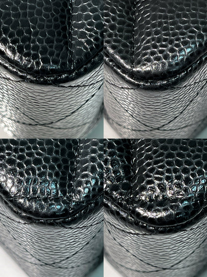 CHANEL SMALL CLASSIC FLAP, Black/Silver