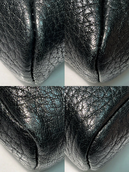 YSL CASSANDRE CHAIN POUCH, Black/Gold