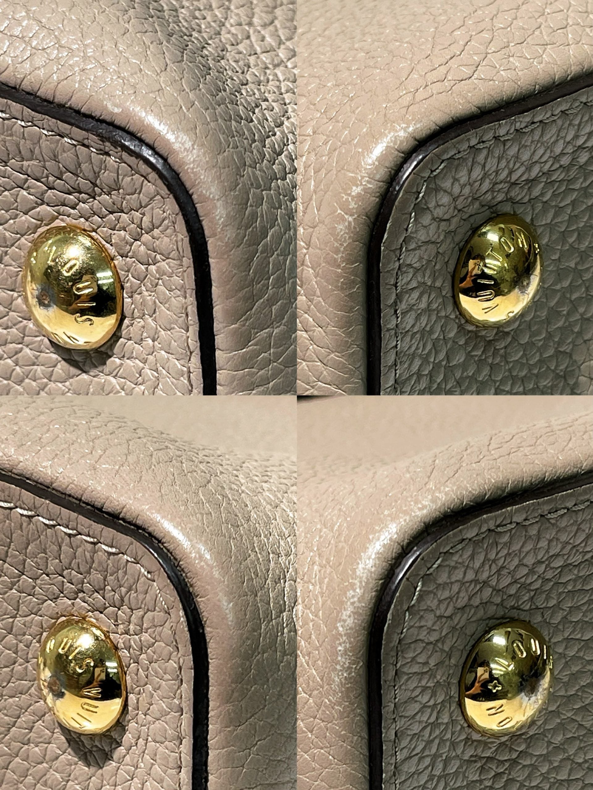 LV CAPUCINES MM, Grey/Gold