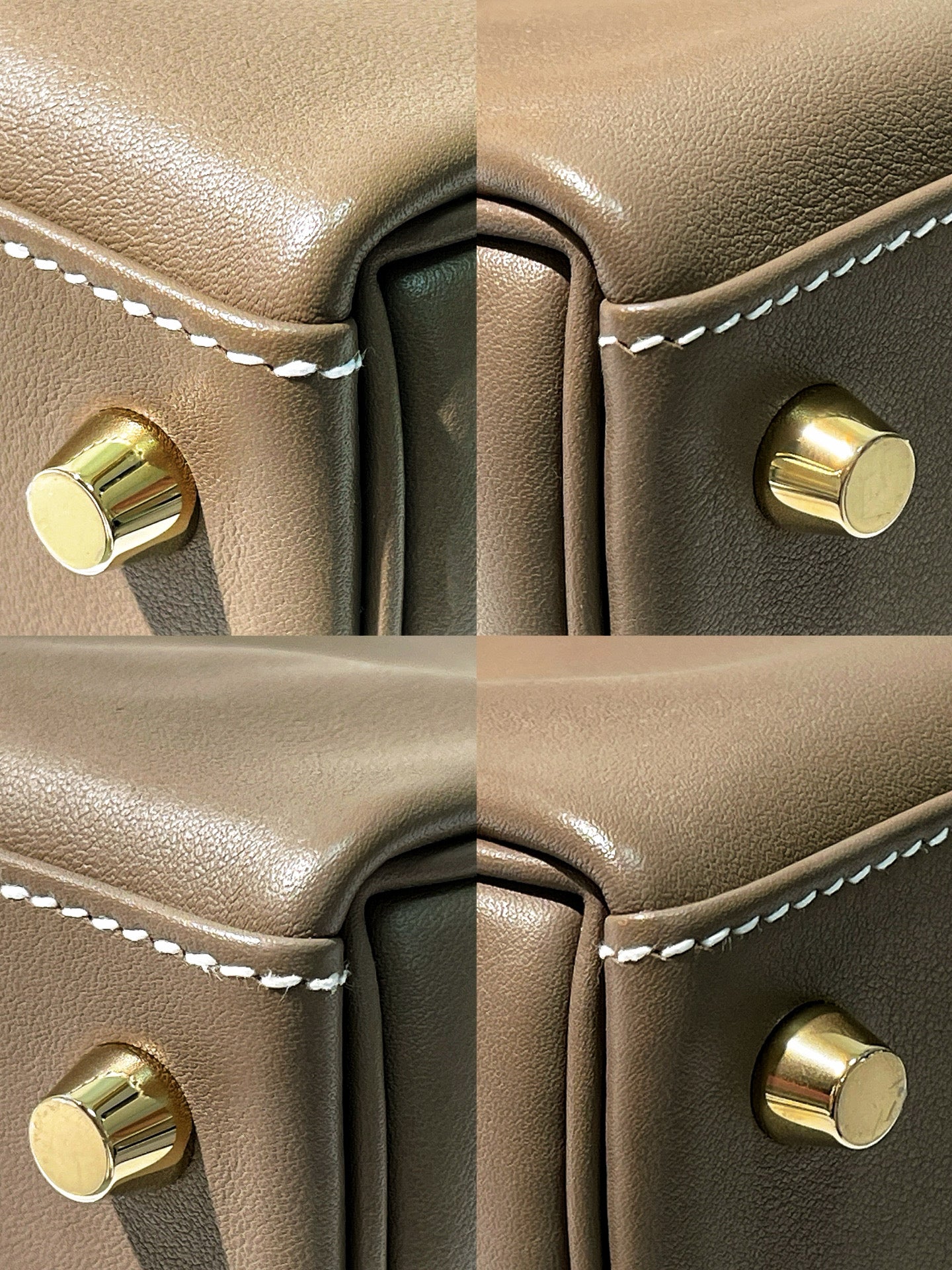 HERMES KELLY 25, Etoupe/Gold