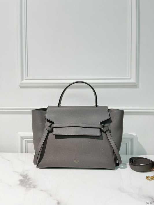 CELINE MINI BELT, Grey/Gold