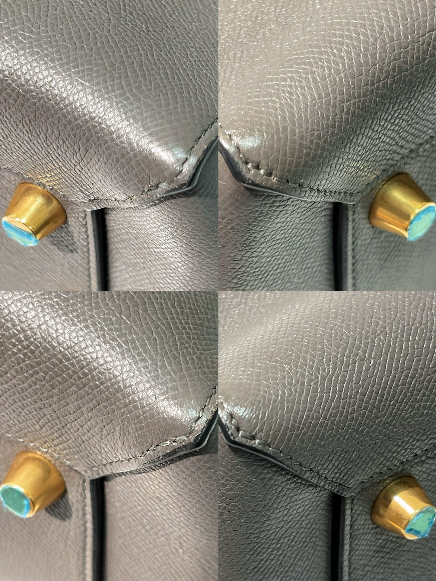 CELINE MINI BELT, Grey/Gold