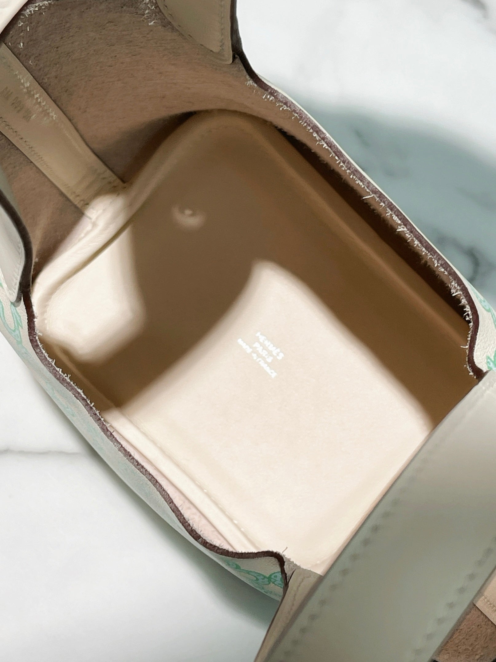 HERMES PICOTIN LOCK MICRO, Nata/Silver