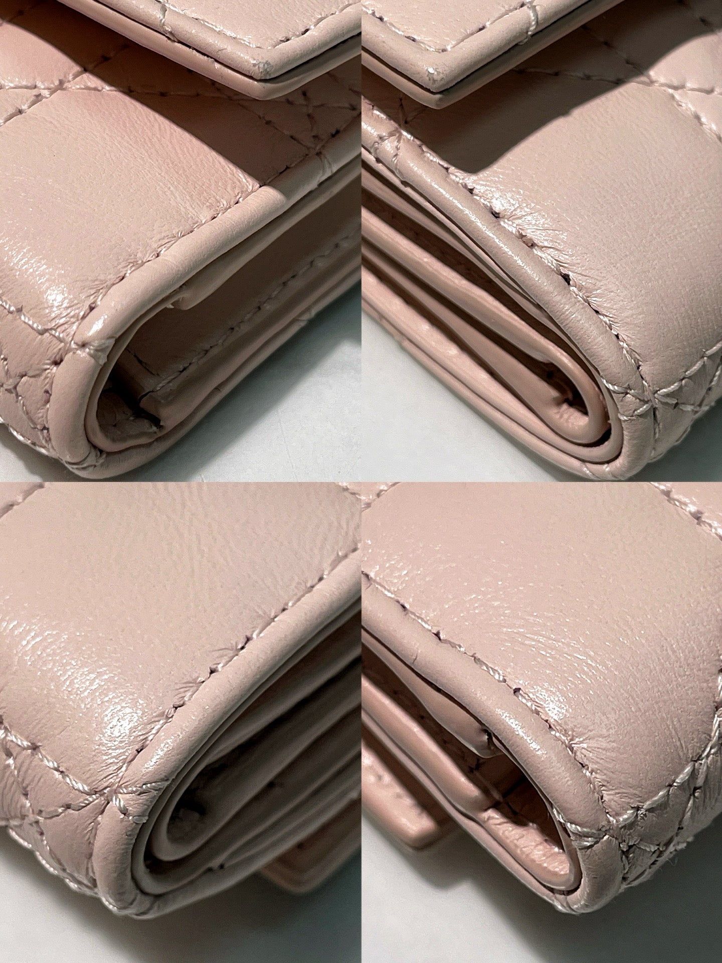 DIOR JOLIE HIBISCUS WALLET, Pink/Gold