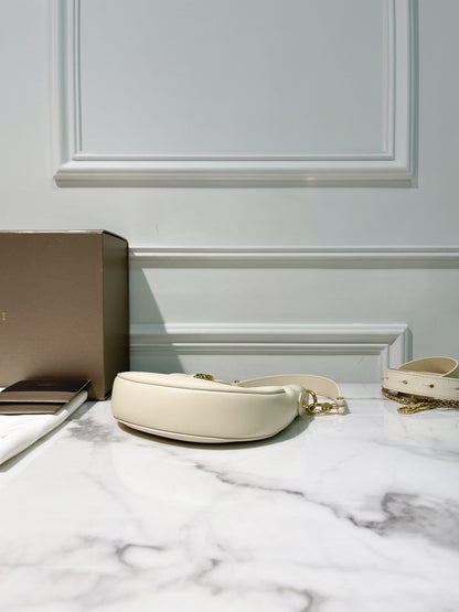 BVLGARI SERPENTI ELLIPSE CROSSBODY BAG, Ivory